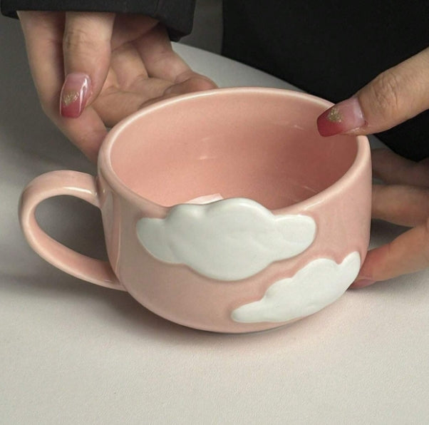 Taza Nube Etérea - Disponible en Azul y Rosa