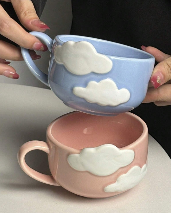 Taza Nube Etérea - Disponible en Azul y Rosa