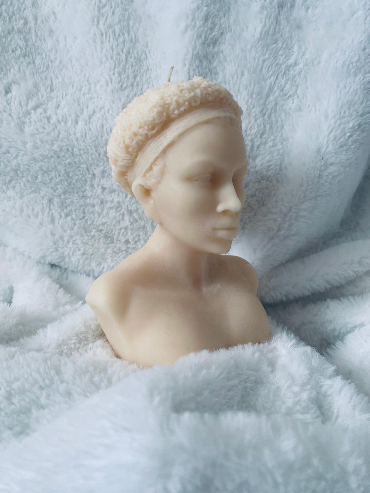 Bougie Buste de femme | Bougie Buste Ornella | Bougie sculptée | Bougie artistique | Bougie 15cm de hauteur