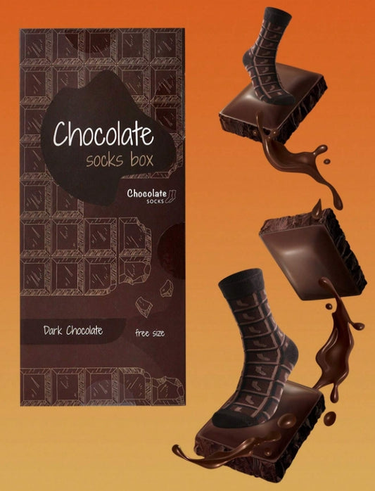 Chaussettes Tablette de Chocolat – Cadeau Original pour Amateurs de Douceurs